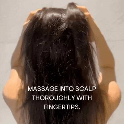 Serum instructions - Massage into scalp