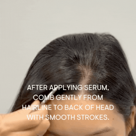 The Essential Scalp Gua Sha Comb - How to use first step