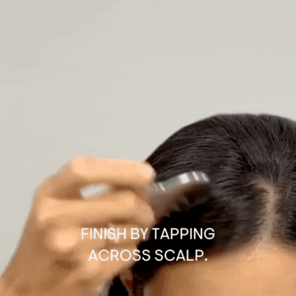 The Essential Scalp Gua Sha Comb - How to use third step